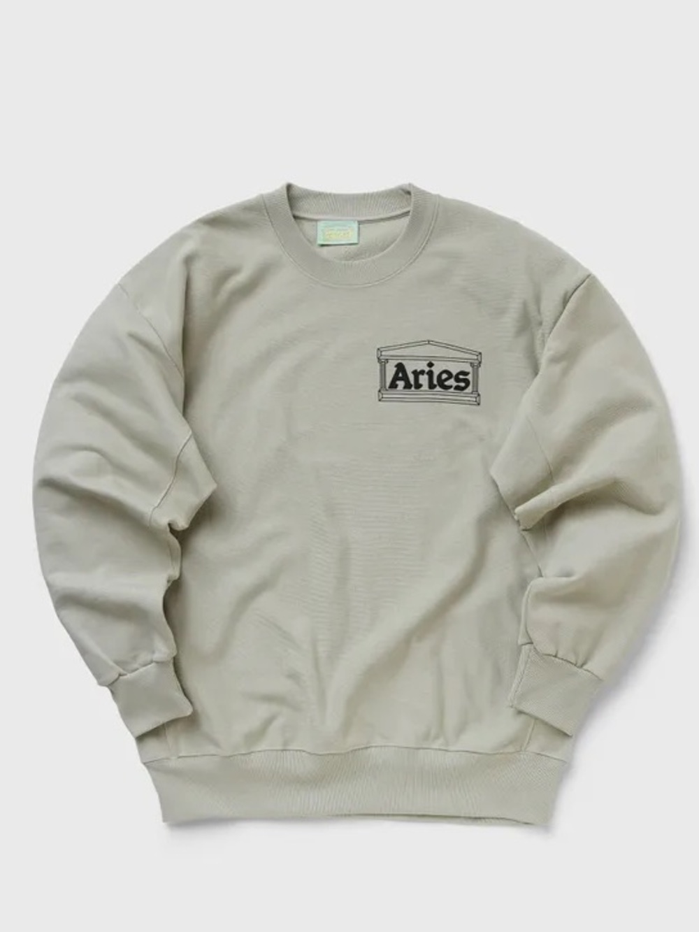 Aries Arise Temple Sweatshirt S | Made in Italy Premium Cotton Graphic Crewneck